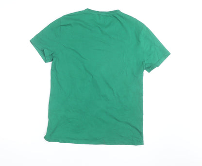 Ralph Lauren Men’s Green Slim Fit Cotton Crew Neck T-Shirt L
