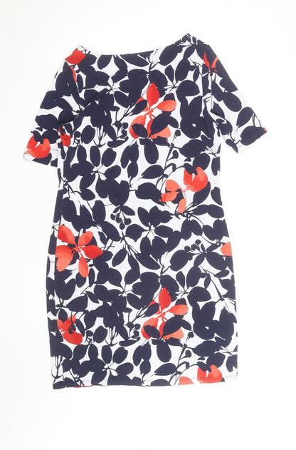 Marks and Spencer Women’s Multicoloured Floral Shift Dress Size 14