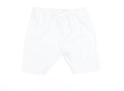Disney Mickey & Friends Women's White Donald Duck Biker Shorts XL
