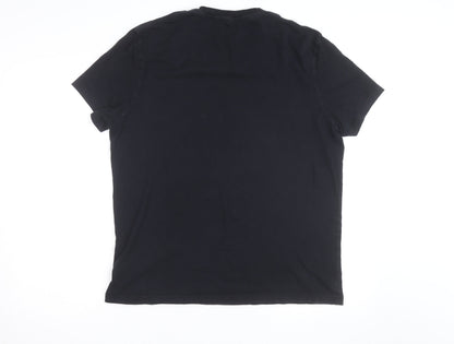 Jack Wills Men's Black XL Cotton Crew Neck Logo T-Shirt