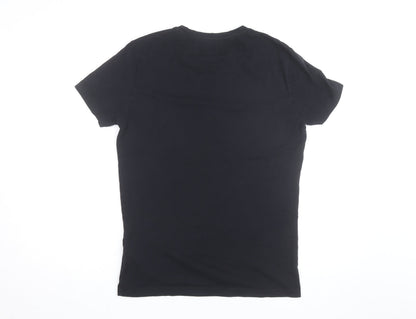 Calvin Klein Jeans Men's Black Logo Cotton T-Shirt Size M