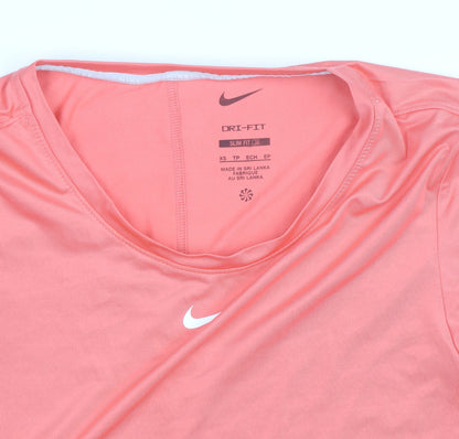 Nike Women’s Pink Dri-Fit Slim Fit Active T-Shirt XS