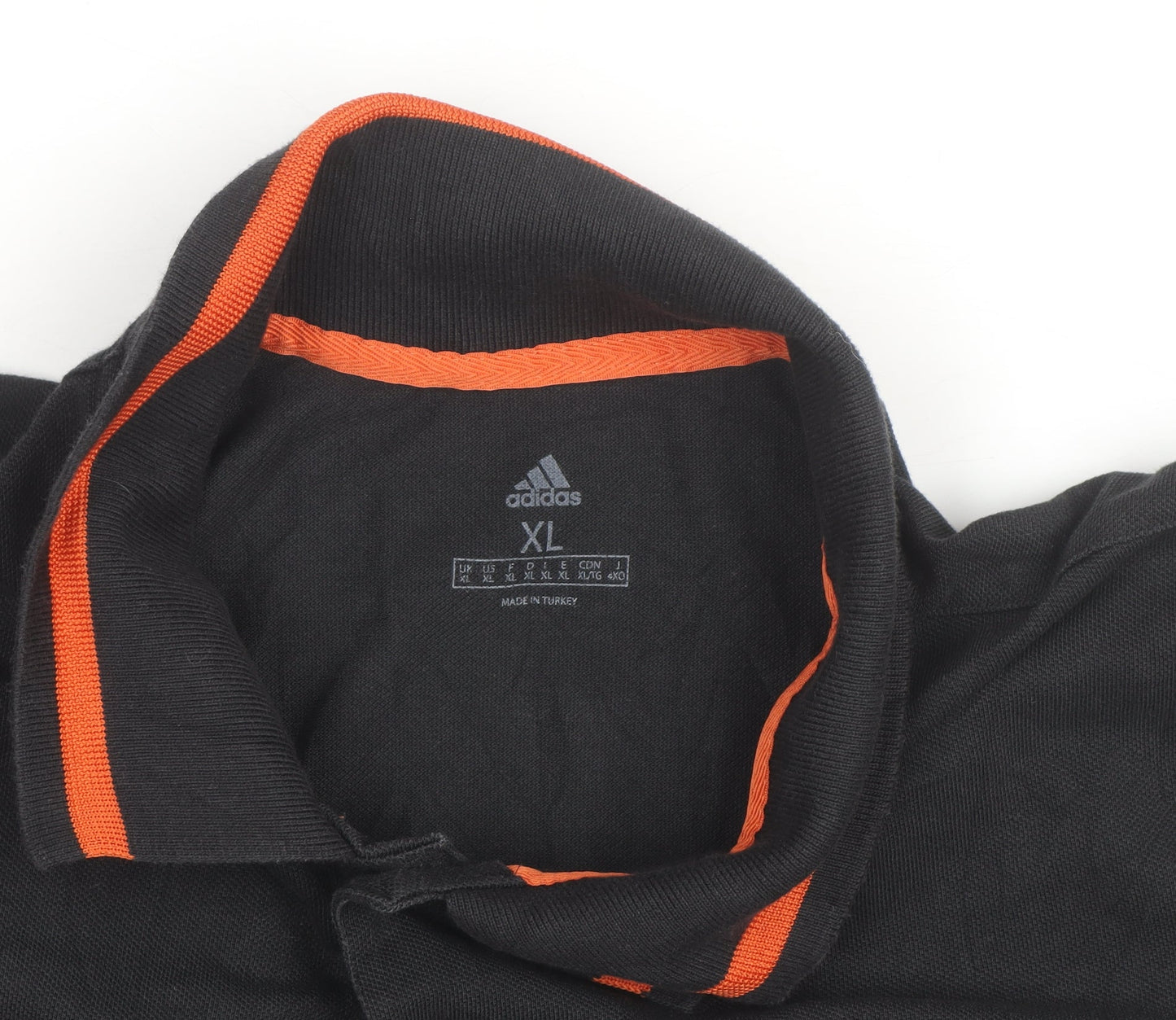 Adidas Men’s Black Euro 2020 Polo Shirt XL Short Sleeve Cotton