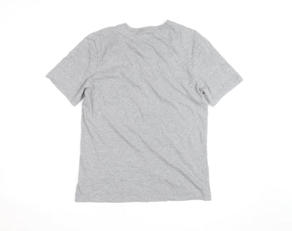 Hugo Boss Men's Grey Crew Neck Cotton T-Shirt Size M Classic Fit