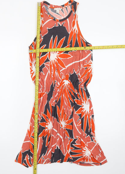 Gap Women's Multicoloured Floral Tank Dress XS Lightweight Cotton