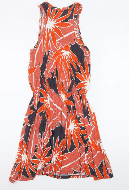 Gap Women's Multicoloured Floral Tank Dress XS Lightweight Cotton