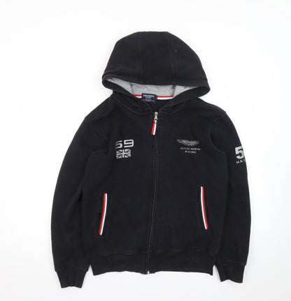 Hackett Men's Black XL Full Zip Aston Martin Racing Hoodie