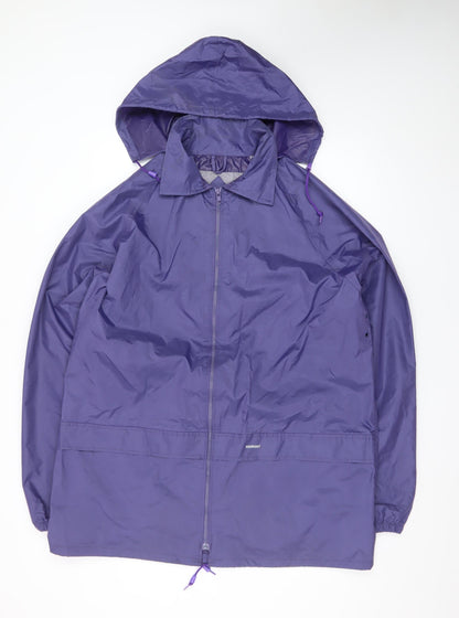 High Point Women’s Purple XL Waterproof Hooded Rain Coat