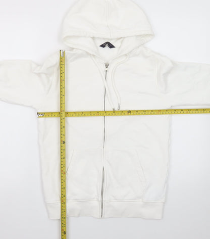 Marks and Spencer Women’s Ivory Full Zip Hoodie Size 8