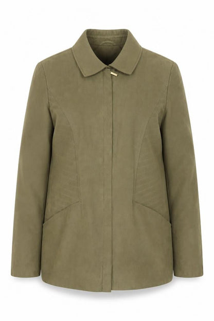 Gelco Womens Green Size 10 Mid-Length Lined Polyester Jacket