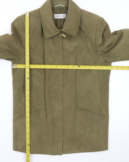 Gelco Womens Green Size 10 Mid-Length Lined Polyester Jacket