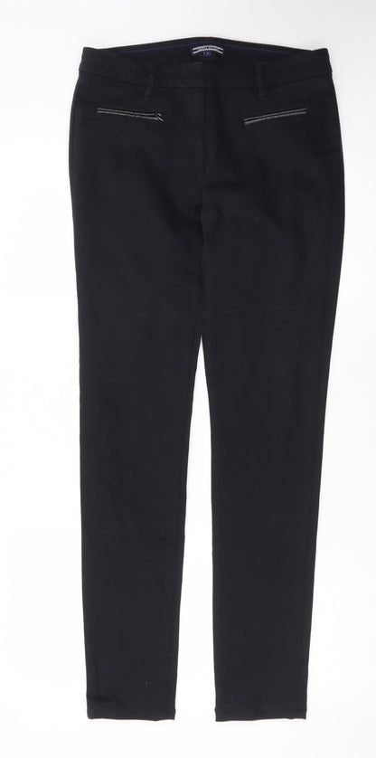 Tommy Hilfiger Women's Black Slim Fit Stretch Trousers Size 6
