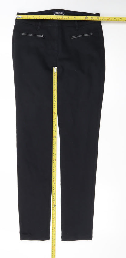 Tommy Hilfiger Women's Black Slim Fit Stretch Trousers Size 6