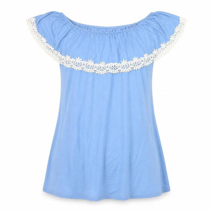 New Look Women Blue Off Shoulder Short Jersey Dress Size 10