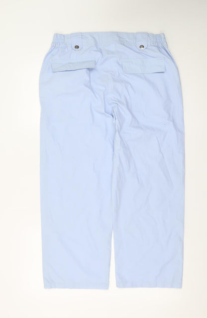 Furcom Women’s Blue Cargo Trousers Size 14 Lightweight Casual