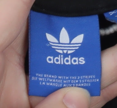 Adidas Women Black Long Sleeve Jersey Top Size 10 Casual Sportswear