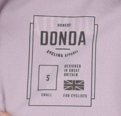 Donda Men's Red Cycling Jersey S Long Sleeve Quick Dry Zip Top