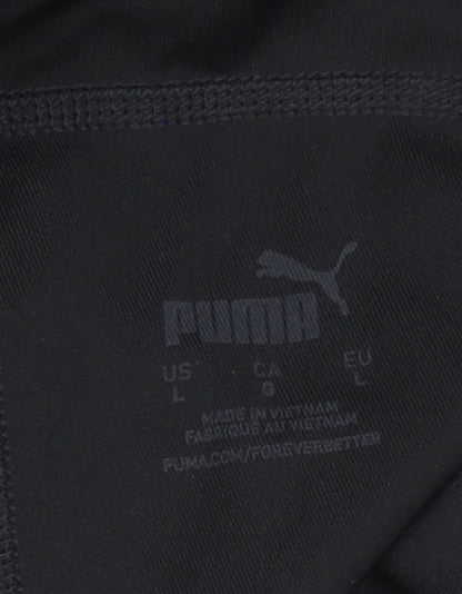 Puma Womens Black L Ankle Leggings Stretch Athleisure Gymwear