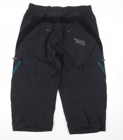 Race Face Men’s Black Biker Shorts Large Nylon Sportswear