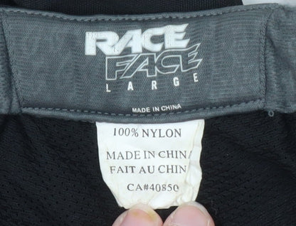 Race Face Men’s Black Biker Shorts Large Nylon Sportswear
