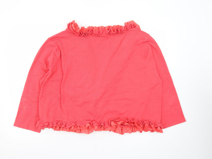 Cellbes Women’s Pink Ruffle Edge Open Cardigan Size 30