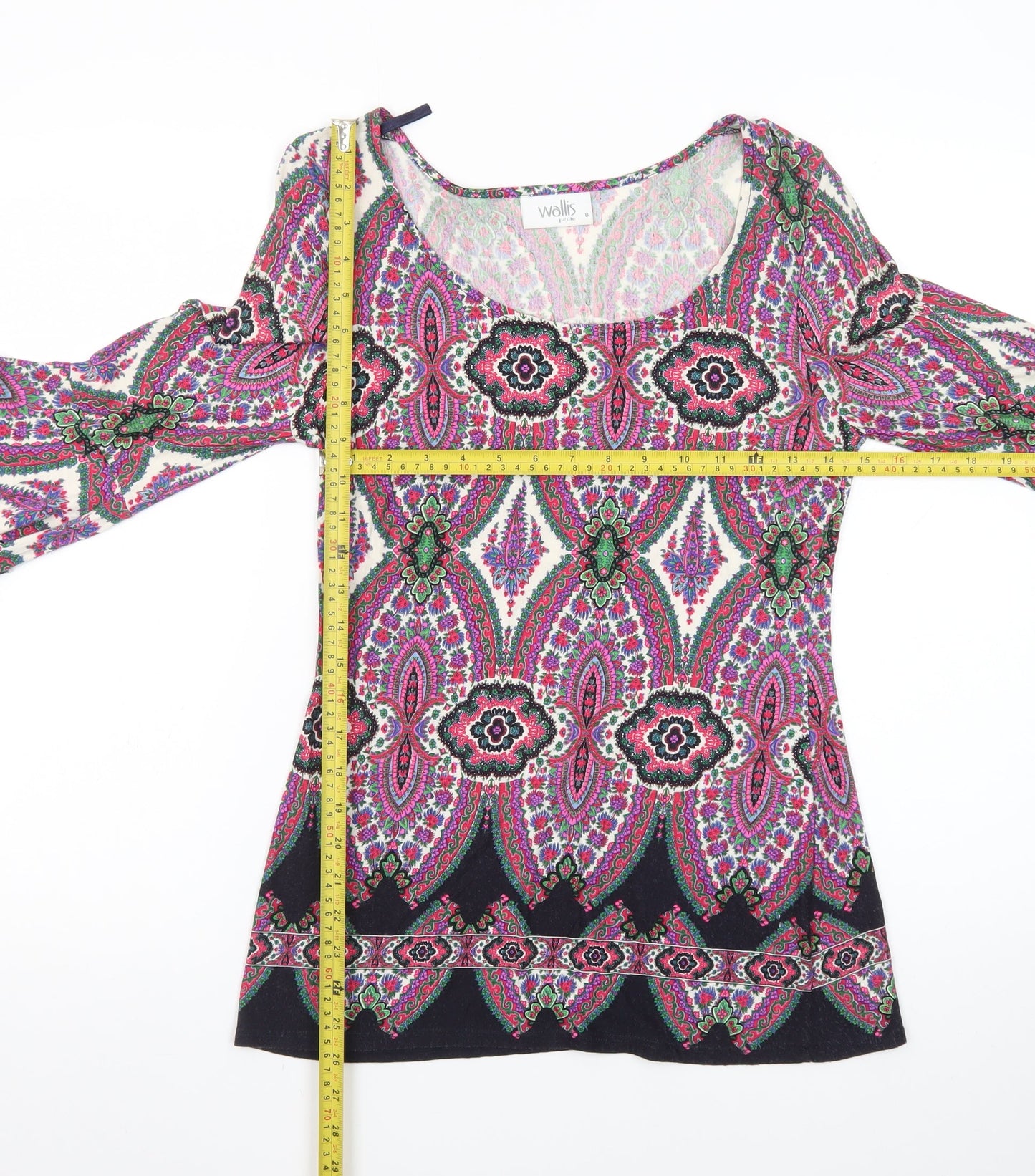 Wallis Women’s Multicoloured Paisley Shift Dress Size 8