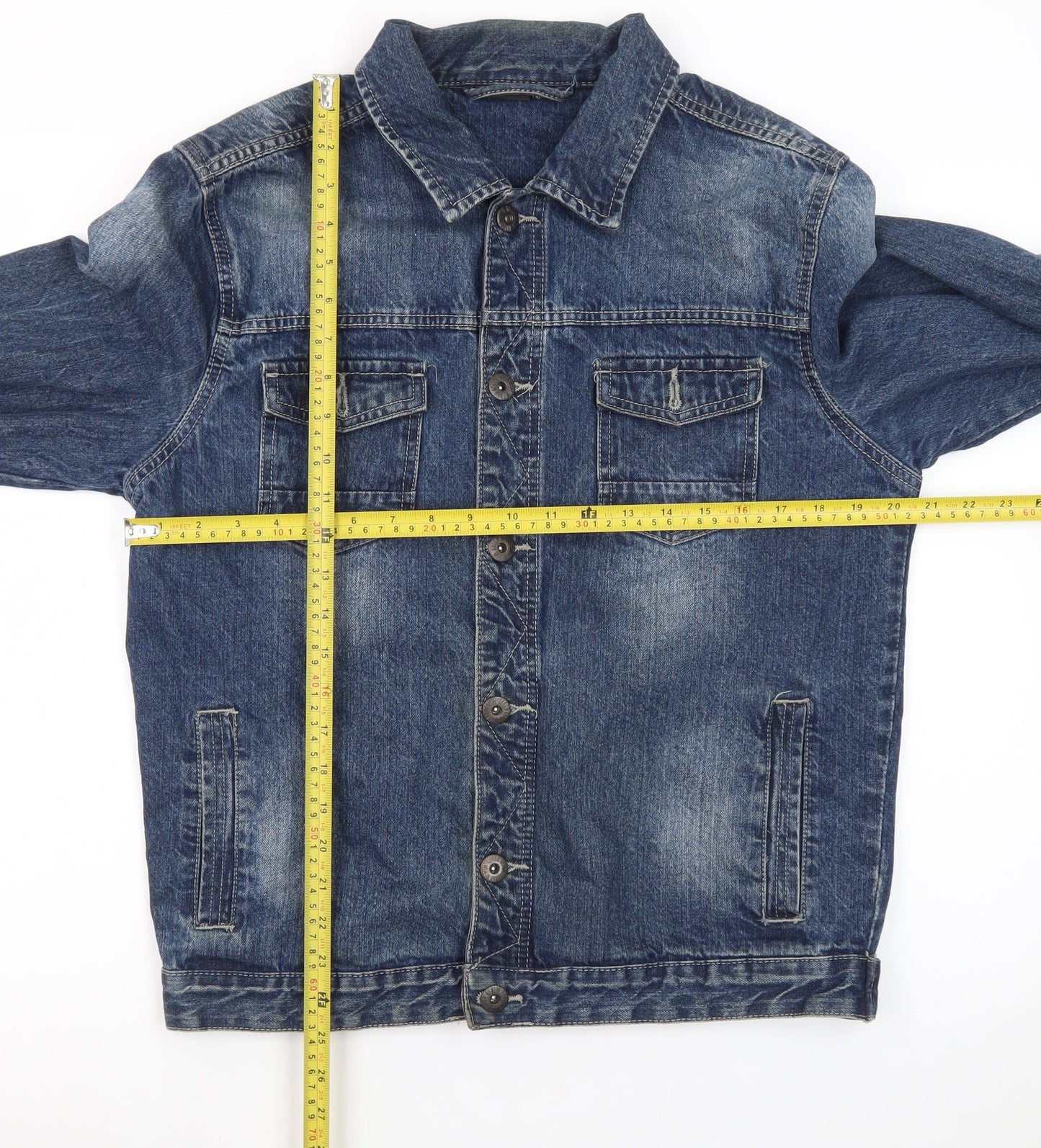 Livergy Women’s Blue Denim Cotton Jacket Size 22 Classic Style