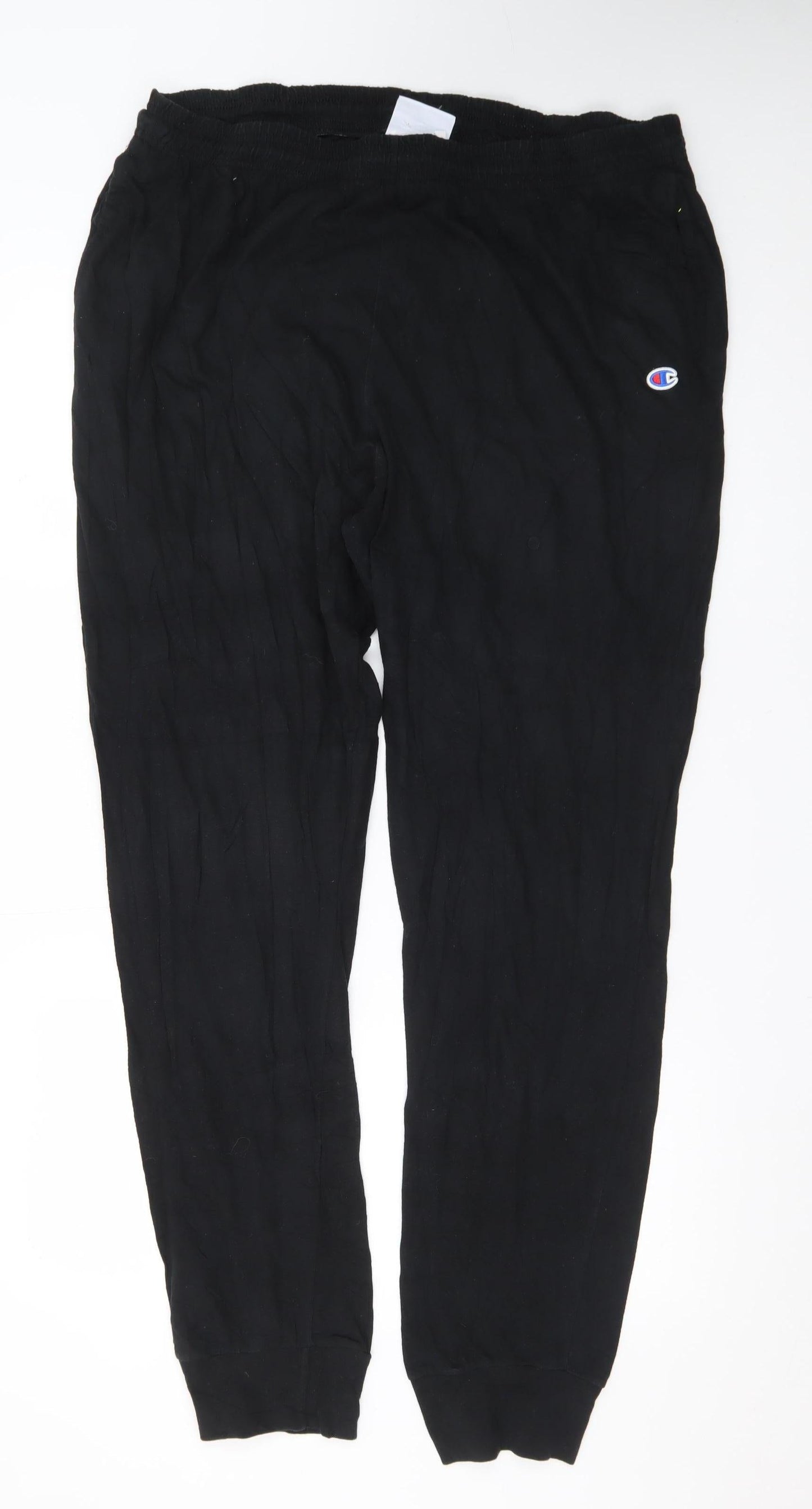 Champion Men's Black 2XL Jogger Sweatpants with Logo and Pockets