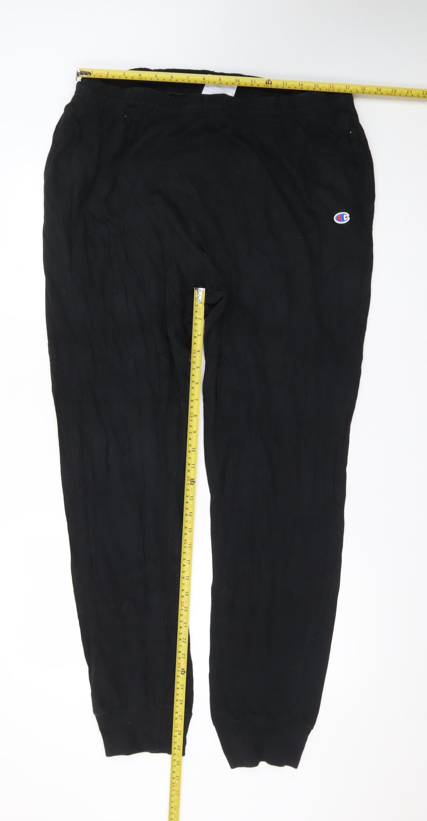 Champion Men's Black 2XL Jogger Sweatpants with Logo and Pockets