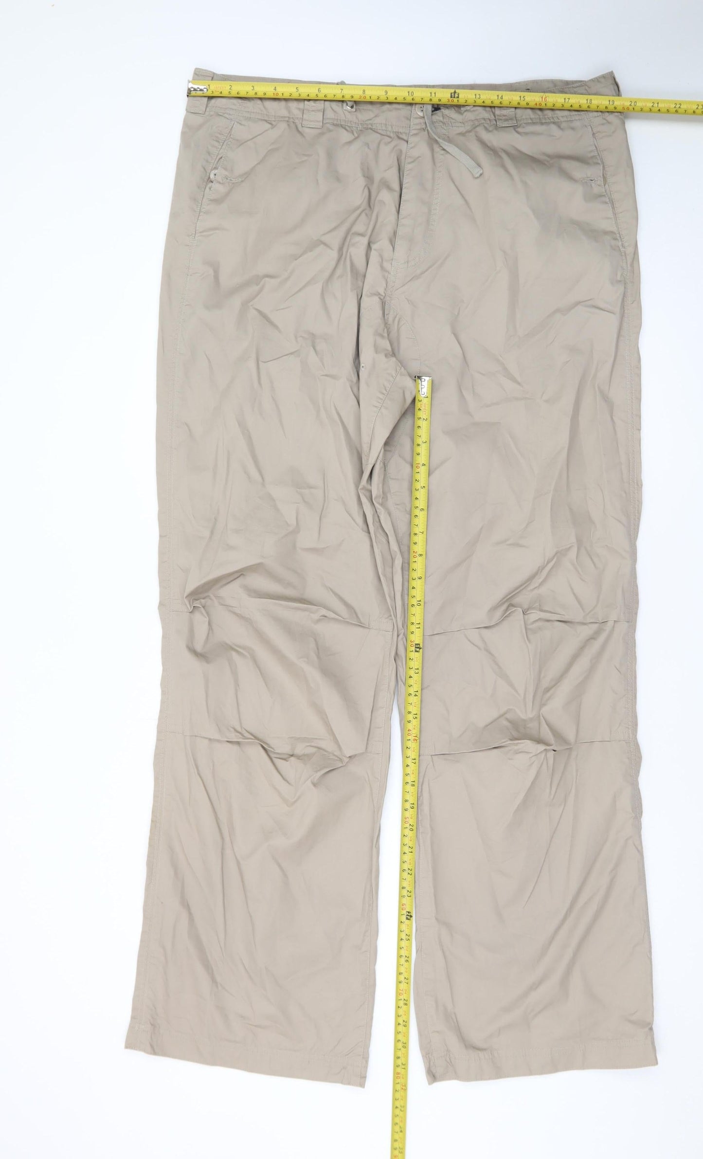 Ben Sherman Men's Beige Chino Trousers Size 2XL Straight Fit