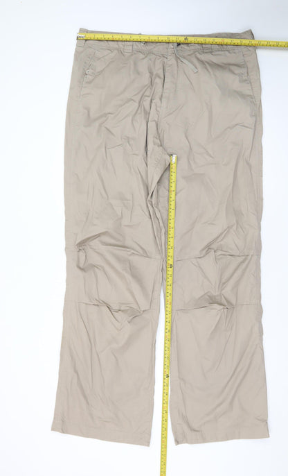 Ben Sherman Men's Beige Chino Trousers Size 2XL Straight Fit