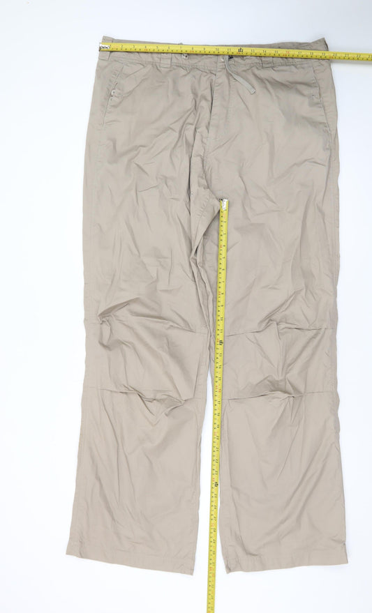 Ben Sherman Men's Beige Chino Trousers Size 2XL Straight Fit
