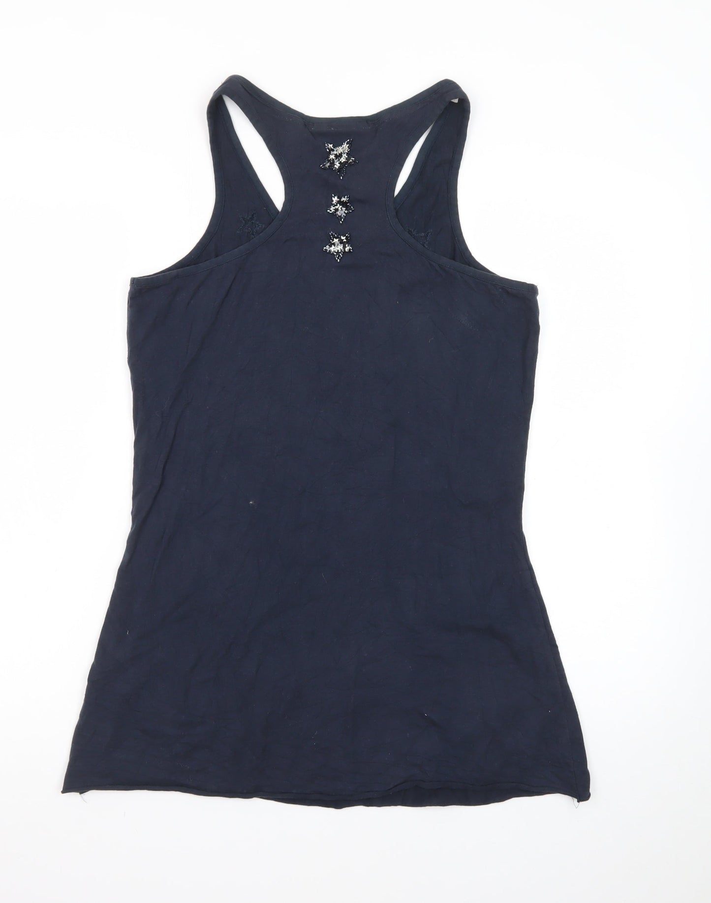 Superdry Womens Blue Beaded Racerback Tank Top XL