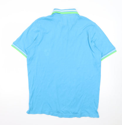 Ralph Lauren Men’s Blue 2XL Cotton Polo Shirt with Logo