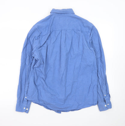 Charles Wilson Men's Blue Medium Oxford Button-Down Shirt