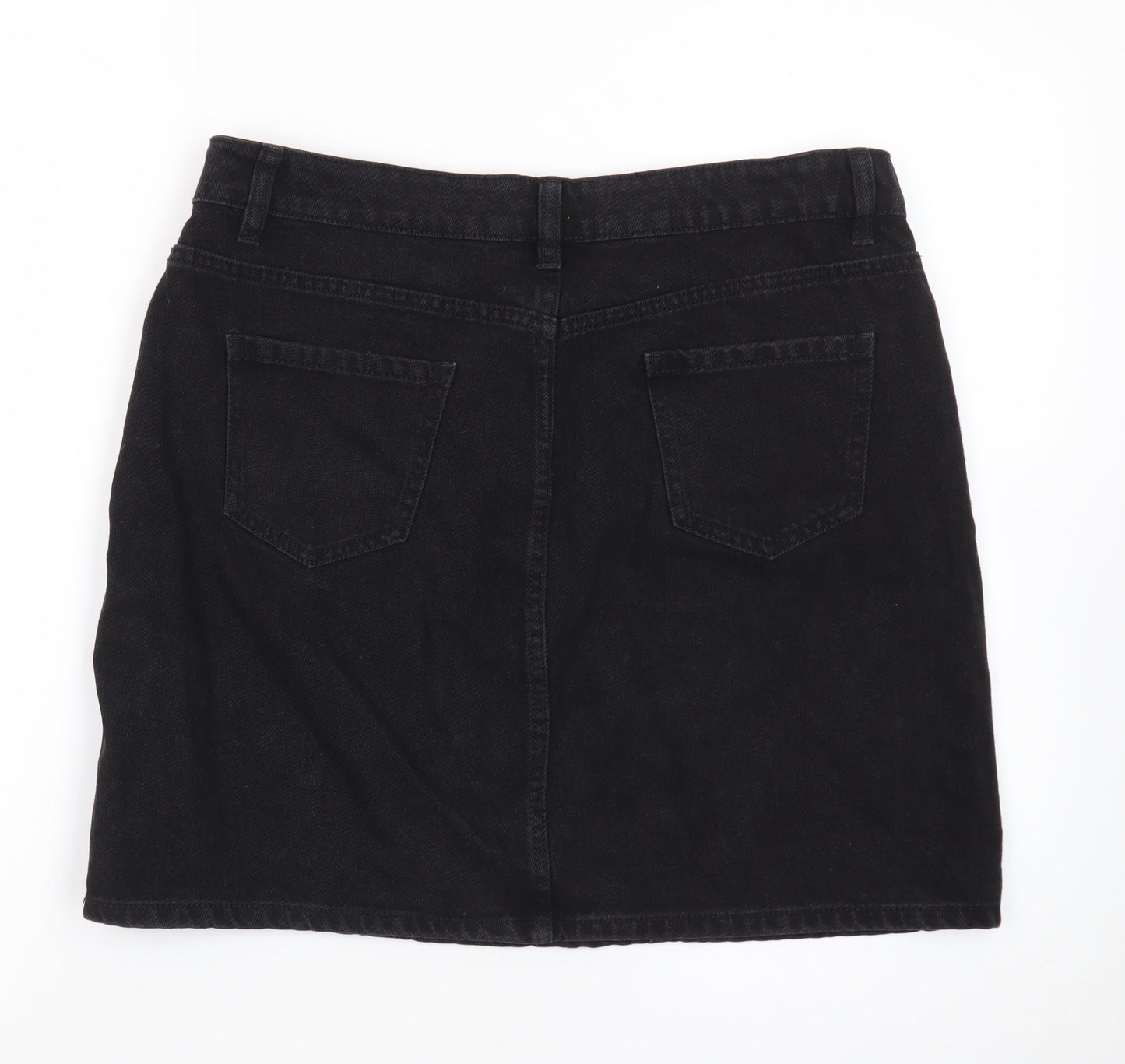 New Look Women’s Black Denim Short Skirt Size 14