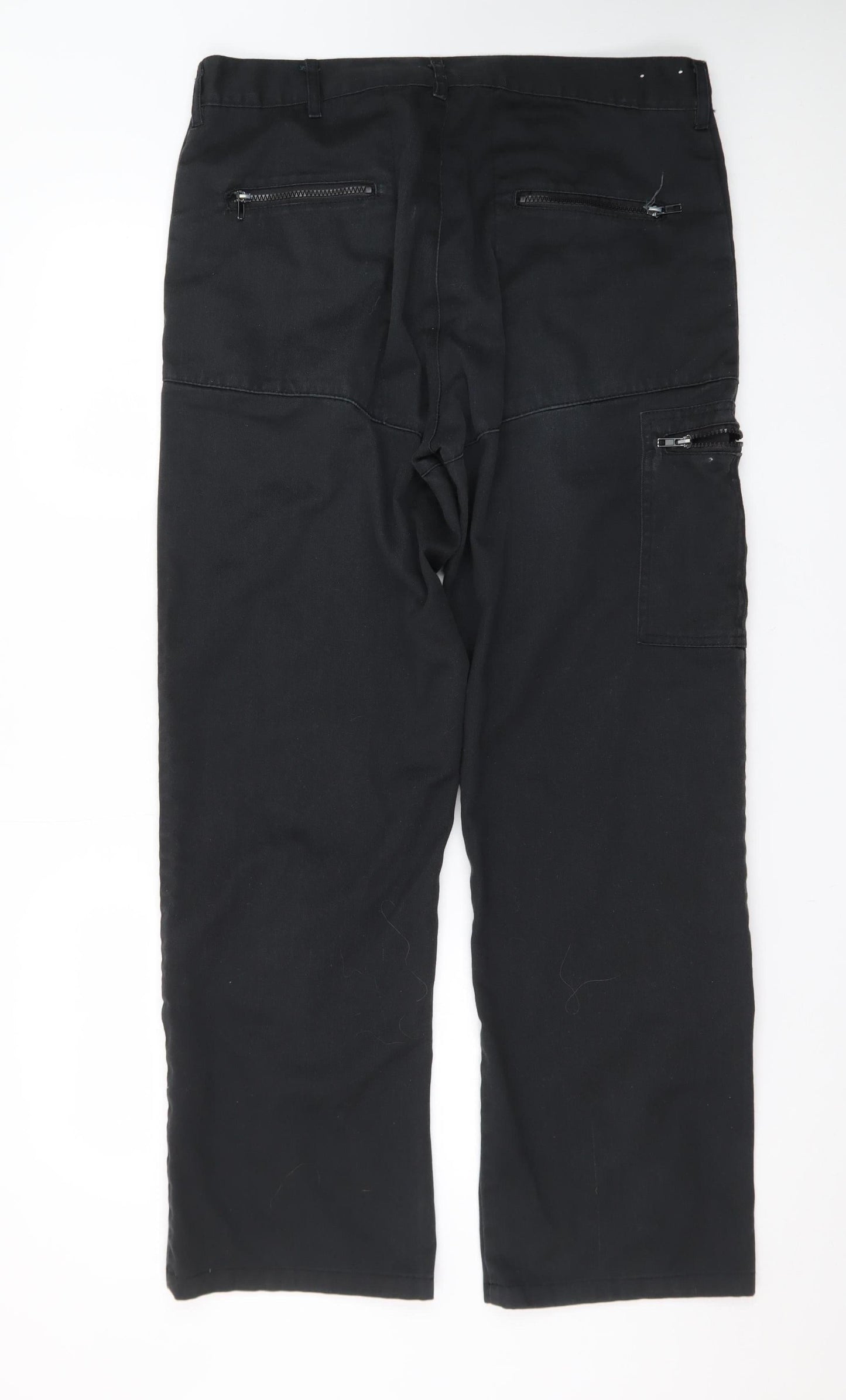Dickies Men's Black 34R Cargo Workwear Trousers