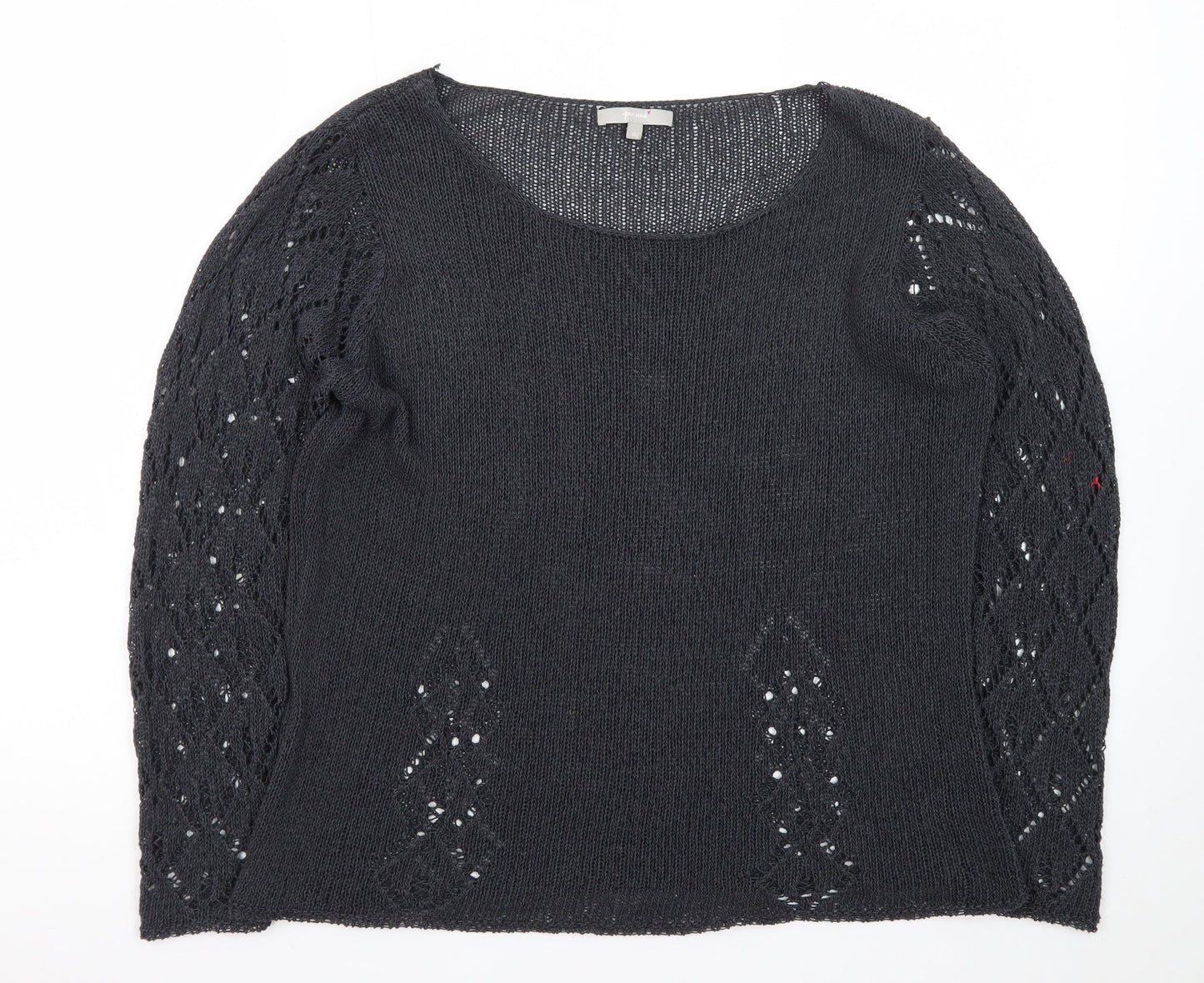 Per Una Women’s Navy Open-Knit Jumper Size 16 Marks & Spencer