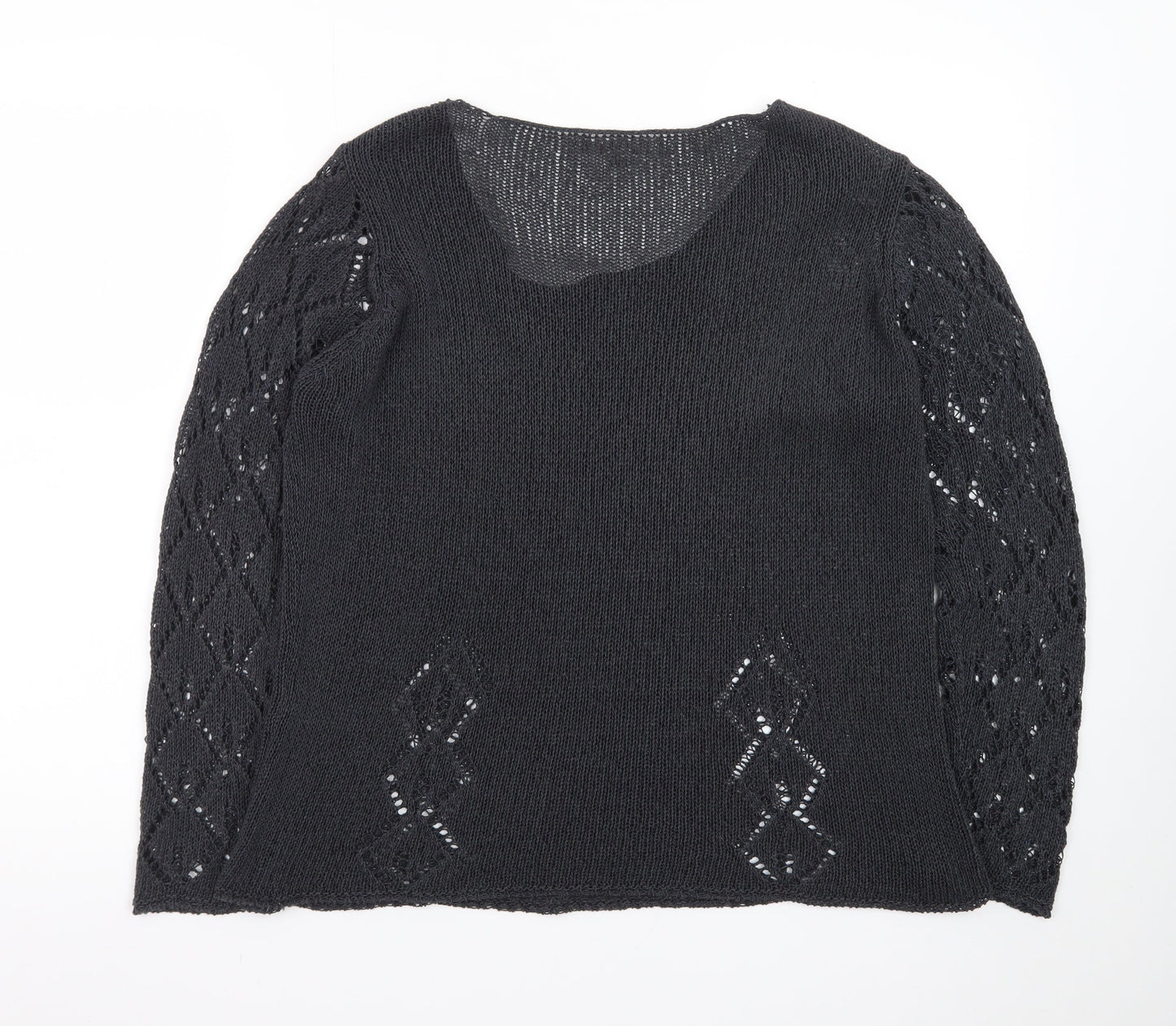 Per Una Women’s Navy Open-Knit Jumper Size 16 Marks & Spencer