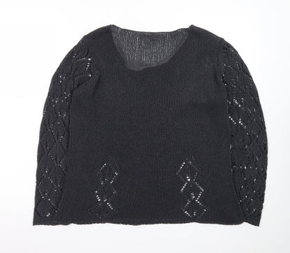 Per Una Women’s Navy Open-Knit Jumper Size 16 Marks & Spencer