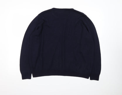 Marks and Spencer Women's Black Pure Wool Crew Neck Jumper UK 20