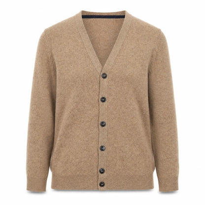 Next Women's Beige Lambswool V-Neck Cardigan Size S