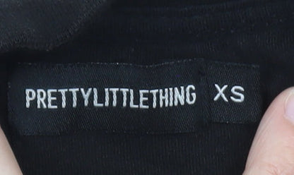 PrettyLittleThing Women’s Black XS Basic Cotton T-Shirt