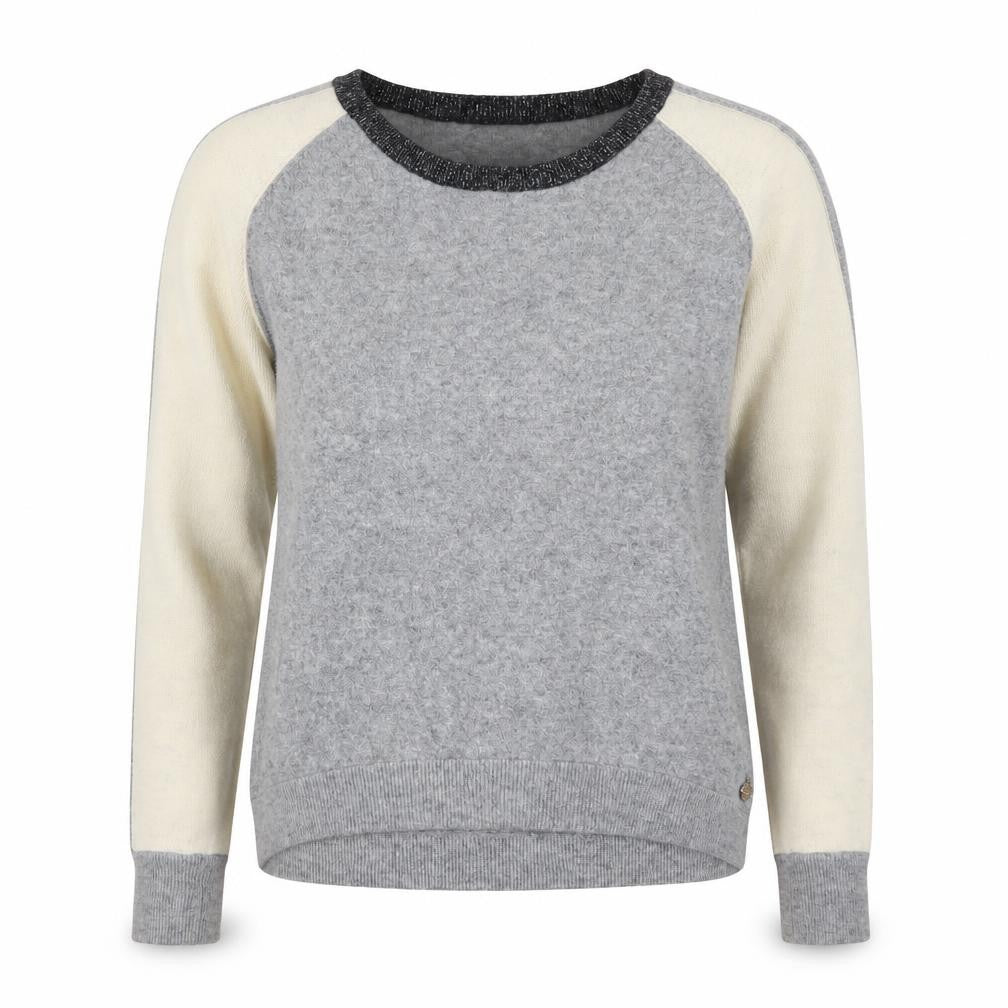 Maison Scotch Women's Grey Wool Blend Pullover Jumper Size S