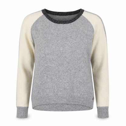 Maison Scotch Women's Grey Wool Blend Pullover Jumper Size S