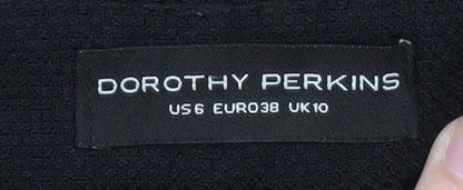 Dorothy Perkins Womens Black Slim Tapered Trousers Size 10