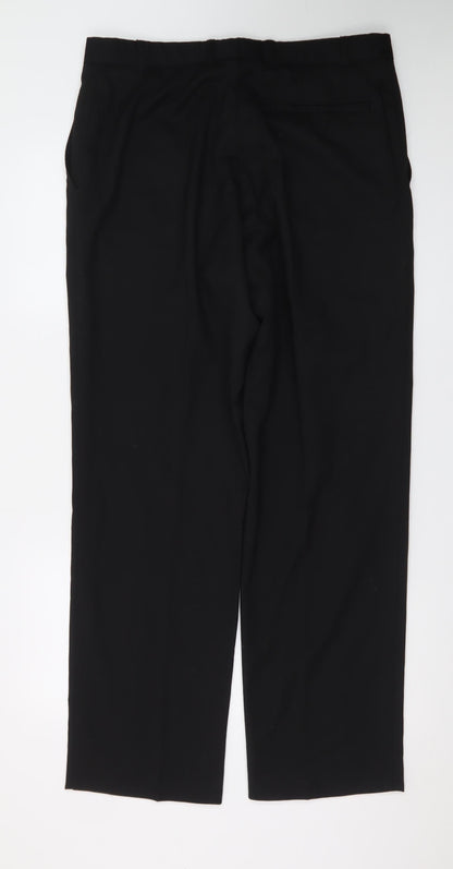 Ben Sherman Men's Black 36in Waist Dress Trousers