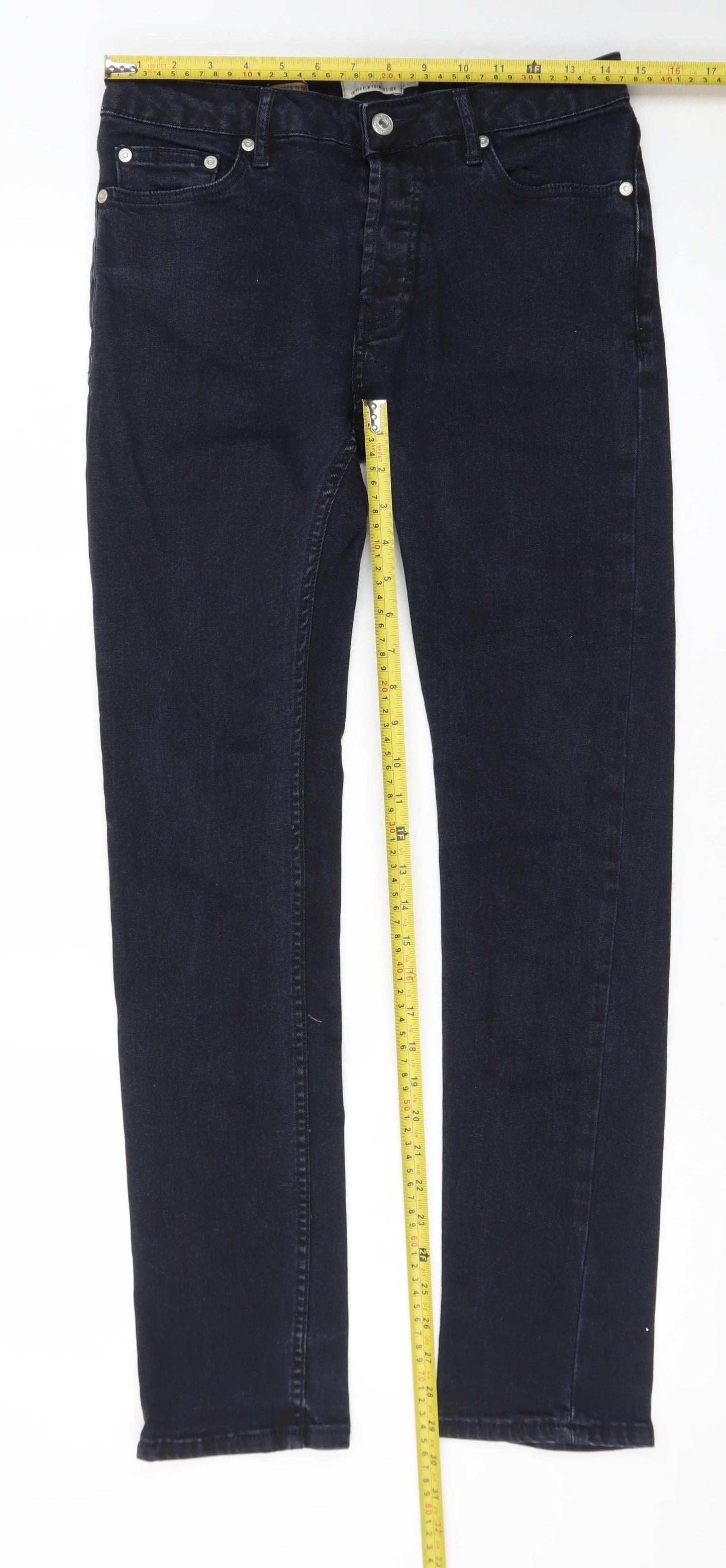 Topman Men's Dark Blue Slim Fit Denim Jeans Size 30R