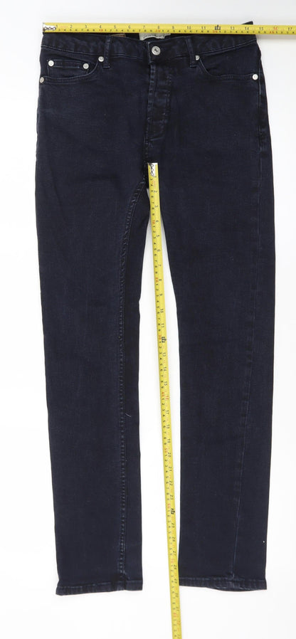 Topman Men's Dark Blue Slim Fit Denim Jeans Size 30R