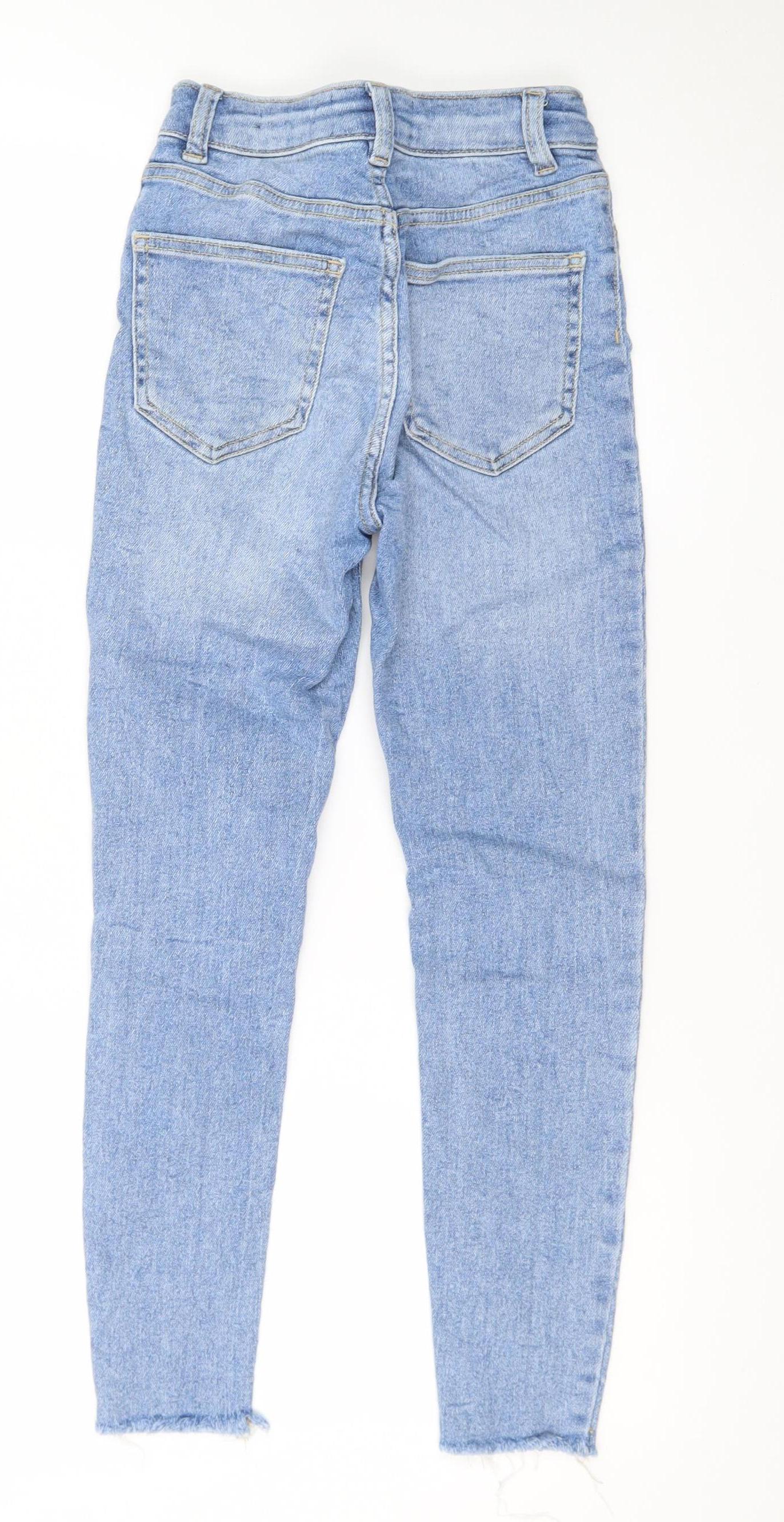 New Look Petite Hallie Women's Blue Size 6 High Rise Skinny Jeans